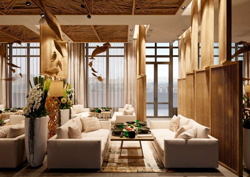 Doubletree By Hilton Almaty Hotel Ресторант снимка